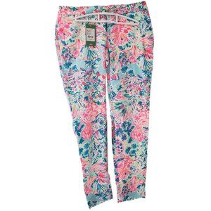 Lilly Pulizter Pants NWT Alina Pants Serene Blue Gypsea sz 4 beach Sirens